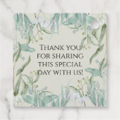 Étiquettes Cadeau Bois Animaux Cerf Lapin Fox bébé garçon douche (Dos)