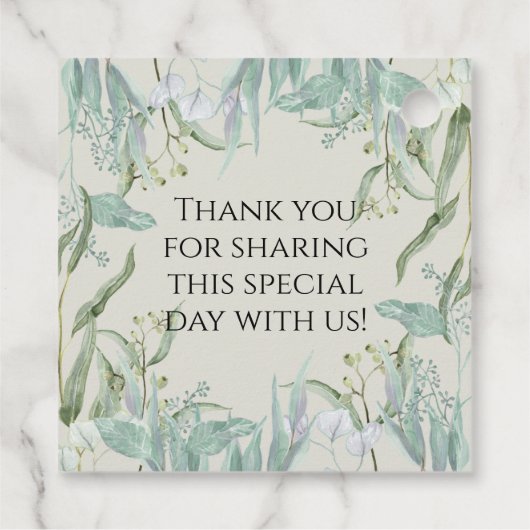 Étiquettes Cadeau Bois Animaux Cerf Lapin Fox bébé garçon douche (Dos)