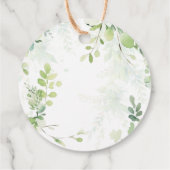 Étiquettes Cadeau Bois Animaux Forêt Végétation Bébé Garçon Douche (Dos)