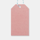 Étiquettes-cadeau Bois Baby shower de verdure fleurie Merci (Dos)