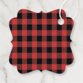 Étiquettes Cadeau Bois de bûcheron à plaies rustiques 2e anniversair (Dos)