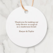 Étiquettes Cadeau Bois de fées d'automne (Dos)