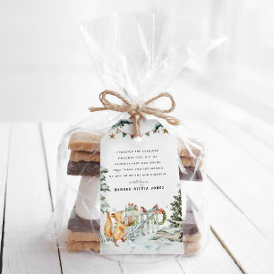 Étiquettes-cadeau Bois d'hiver enchanté Anniversaire
