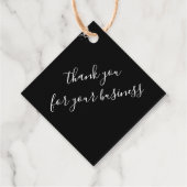 Étiquettes Cadeau Bois Fancy Script fait maison avec amour Affaires (Dos)