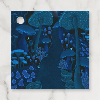 Étiquettes Cadeau Bois mystique de champignons de fées