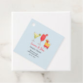 Étiquettes Cadeau Boissons à cocktails Merci douche Couples (En situation)