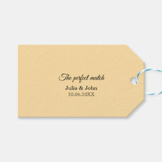 Étiquettes-cadeau Boîte d'allumettes Mariage Parfait – Édition Premi