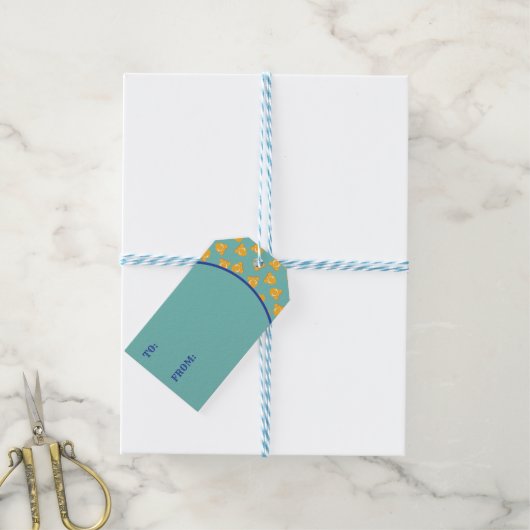 Étiquettes-cadeau Boîte de Circus Popcorn (With Twine)