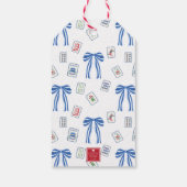 Étiquettes-cadeau Boîtier d'aquarelle Mahjong (Dos)