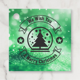 Étiquettes Cadeau Bokeh Nous vous souhaitons un Joyeux Noël