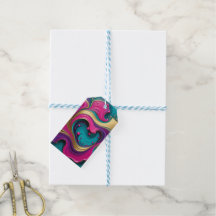 Bold Abstract Heart Swirl – Art Coloré Moderne