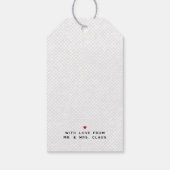 Étiquettes-cadeau Bold & Fun Black & White Happy Holidays (Dos)