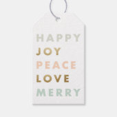 Étiquettes-cadeau Bold Type Vacances  (Devant)