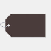 Étiquettes-cadeau Bold Typography Custom Brown Modern Wedding  (Dos (Horizontal))