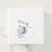 Étiquettes Cadeau Bombe à chocolat chaud.Bombe à cacao chaud hiver (En situation)