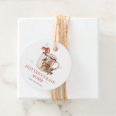 Étiquettes Cadeau Bombe au chocolat chaud (En situation)