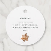 Étiquettes Cadeau Bombe au chocolat chaud (Dos)