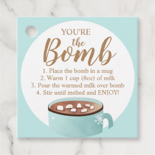Étiquettes Cadeau Bombe au chocolat chaud Tags Vous êtes le cacao à