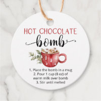 Bombe de chocolat chaud aquarelle mignonne 