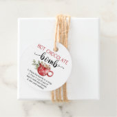 Étiquettes Cadeau Bombe de chocolat chaud aquarelle mignonne  (En situation)