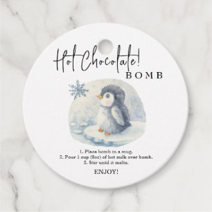 Étiquettes Cadeau Bombe de chocolat chaud tag.Bombe de cacao chaud d