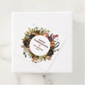Étiquettes Cadeau Bon thanksgiving floral d'automne (En situation)