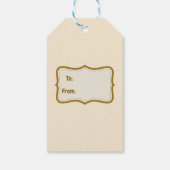 Étiquettes-cadeau Bon thanksgiving mignonne Turquie, corne de abonda (Dos)