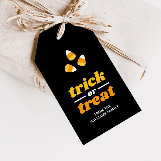 Étiquettes-cadeau Bonbons Corn Trick ou Treat Party Favoriser