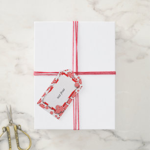 Étiquettes-cadeau Bonbons de Noël à la menthe poivrée