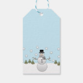 Étiquettes-cadeau bonhomme (Dos)