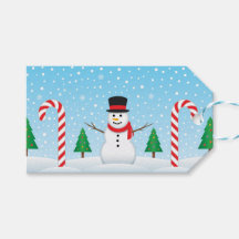 Bonhomme de neige et Canne de Bonbon Hiver Merveil