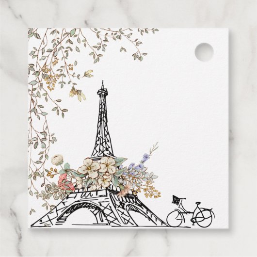 Étiquettes Cadeau Bonjour Bebe Français Baby shower neutre entre les (Dos)