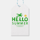 Étiquettes-cadeau Bonjour été (Devant)