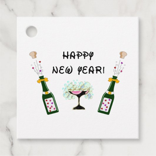 Étiquettes Cadeau Bonne année (Devant)