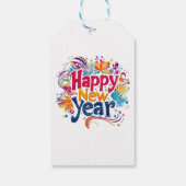 Étiquettes-cadeau Bonne année (Dos)