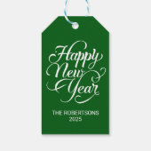Étiquettes-cadeau Bonne année (Dos)
