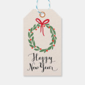 Étiquettes-cadeau Bonne année (Dos)