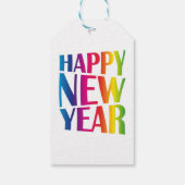 Étiquettes-cadeau Bonne année (Dos)