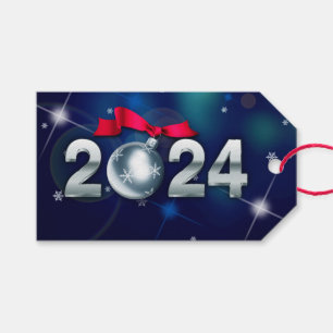 Étiquettes-cadeau Bonne année 2024
