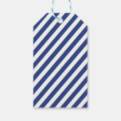 Étiquettes-cadeau Bonne année | Balise cadeau Simple Navy (Dos)