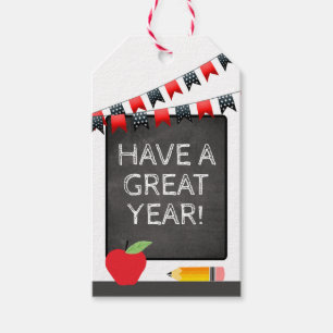 Étiquettes-cadeau Bonne année de retour à l'école