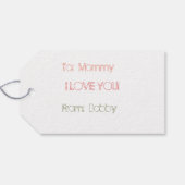 Étiquettes-cadeau Bonne fête des mères (Dos (Horizontal))