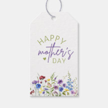 Bonne fête des mères Aquarelle Fleurs sauvages & C