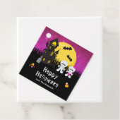 Étiquettes Cadeau Bonne fête d'Halloween maman rose (En situation)