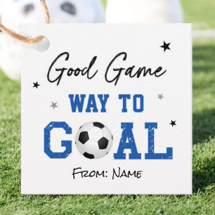Étiquettes Cadeau Bonne Manière De Jeu À But Football Treat Tags