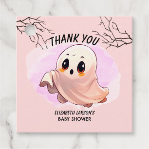 Étiquettes Cadeau Boo Baby shower Halloween Pink thème mignonne fête