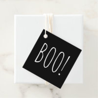 Boo Black Halloween | Mention minimaliste Cute