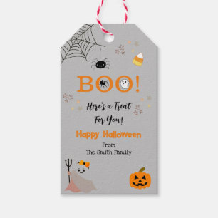 Étiquettes-cadeau Boo Cute Ghost Happy Halloween Party Favoriser