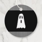 Étiquettes Cadeau BOO ! Fête Costumée Halloween éffrayante (Dos)