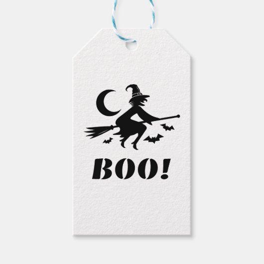 Étiquettes-cadeau boo Halloween (Devant)